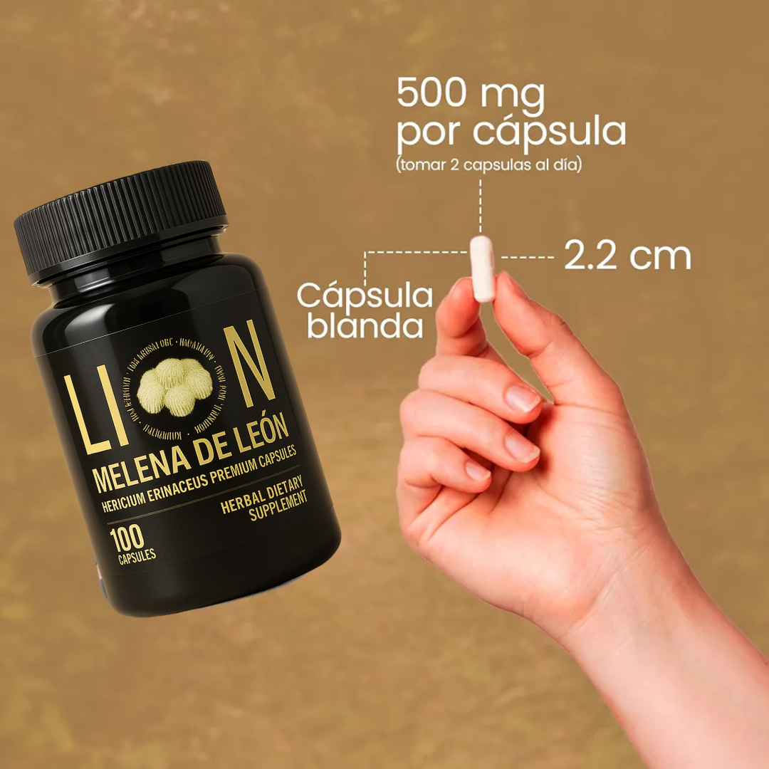 AlphaMente 100. Melena León Cuida Mente Cuerpo 100 Caps