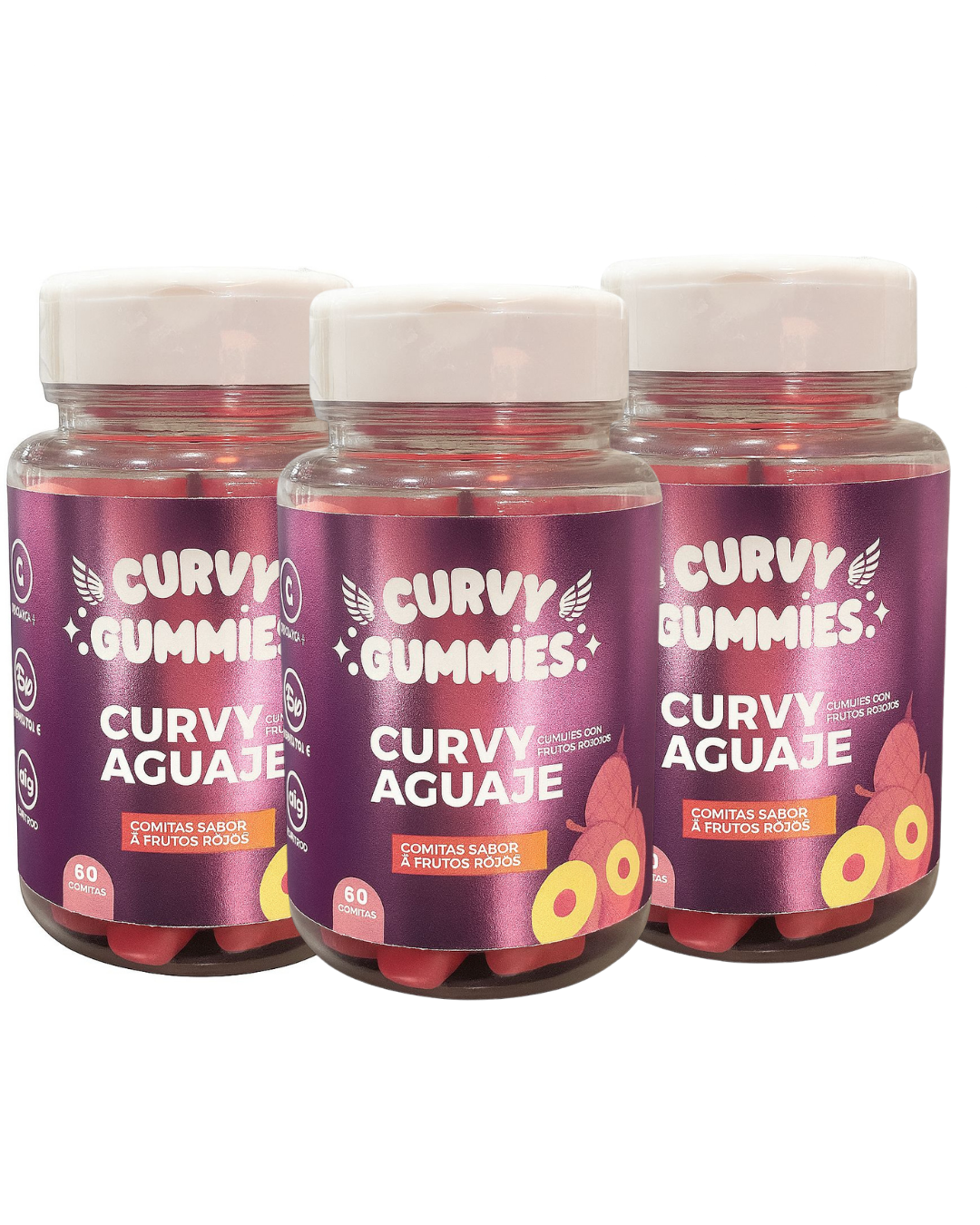 BootyGlow Natura l. CURVY GUMMIES X 3