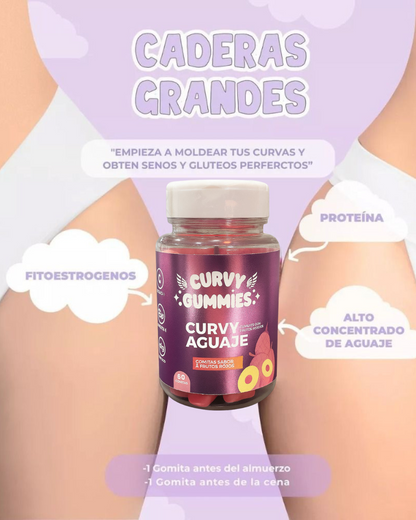 BootyGlow Natura l. CURVY GUMMIES X 3